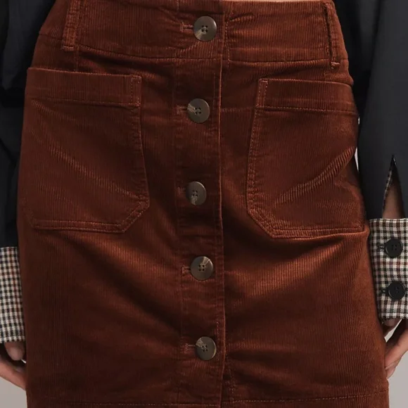 The Colette Corduroy Mini Skirt by Maeve - Picture 3 of 8